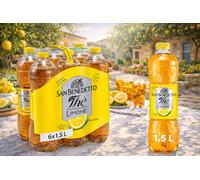 San Benedetto Tè al Limone 6 Bottiglie 1,5L Bevanda Fredda Confezione