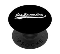 San Bernardino California Vintage Cursive US Nome Città Retro PopSockets PopGrip Adesivo