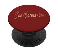 San Bernardino California Vintage design elegante PopSockets PopGrip Adesivo