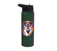 San Bernardo Acquerello Splash - San Bernardo Mamma Cane Papà Stainless Steel Insulated Water Bottle