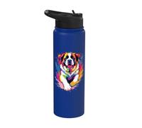 San Bernardo Acquerello Splash - San Bernardo Mamma Cane Papà Stainless Steel Insulated Water Bottle
