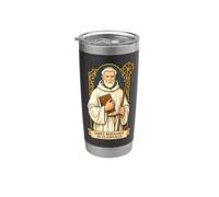 San Bernardo di Chiaravalle Apicoltore Candeliere Cattolico Bicchiere termico in acciaio inox doppia parete