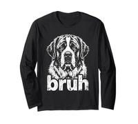 San Bernardo Dog Bruh Funny Canine Pet Lover Maglia a Manica