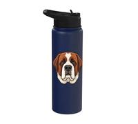 San Bernardo Face - San Bernardo Mamma Cane di Montagna Papà Stainless Steel Insulated Water Bottle