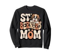San Bernardo Mamma Carino Retro Cane Mamma Felpa