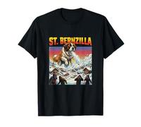 San Bernzilla San Bernardo Cane - Dogzilla Mostro Film Maglietta
