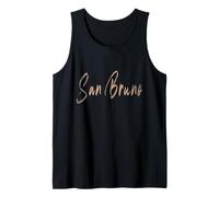 San Bruno California Vintage design elegante Canotta