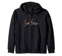 San Bruno California Vintage design elegante Felpa con Cappuccio