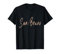 San Bruno California Vintage design elegante Maglietta