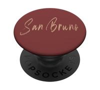 San Bruno California Vintage design elegante PopSockets PopGrip Adesivo