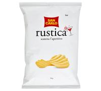 SAN CARLO 10 confezioni di Patatine RUSTICA Classiche Snack Bar 50 gr Aperitivo