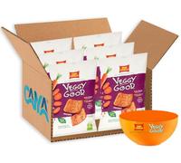 San Carlo Benessere Veggy Good Quadrotti con Carota, Lenticchie e Riso 70g + Ciotola Omaggio [6 Confezioni]