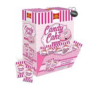 San Carlo Candy Cake Caramelle Gommose ricoperte di Zucchero al Gusto di Fragola Showbox 200pz con Portachiavi CAIYA®