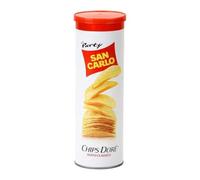 San Carlo Chips Doré Classico 100 g - Cialde di Patata Dorate, Ondulate e Croccanti - Snack Salato in Barattolo - Ideali per Aperitivo, Pausa, Viaggio e Serate in Compagnia