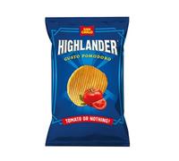 San Carlo Highlander Patatine Gusto Pomodoro, Confezione da 15 x 70g, Tomato or Nothing