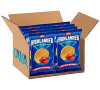 San Carlo Highlander Tomato Patatine Gusto Pomodoro Senza Glutine (Gluten Free) 70g [BOX da 8 Confezioni]