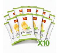 20 BUSTE PATATINE SAN CARLO PIU' GUSTO LIME E PEPE ROSA 50 GR CRISPS CHIPS SNACK