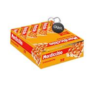 San Carlo Mordicchio L'Autentico Croccante alle Arachidi Tostate Box 36 Barrette da 40g con Portachiavi CAIYA®