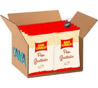 San Carlo Pan Grattato, Fragranti Filoni di Pane Bianco Essiccati e Grattugiati Formato Smart 500g [CAIYA® BOX da 10 Confezioni]