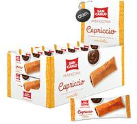San Carlo Pasticceria Capriccio di Sfoglia Farcita con Crema alla Nocciola, Showbox 24x25g con Portachiavi CAIYA®
