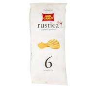 San Carlo Rustica Patatine Formato Multipack con all'interno 6 Buste da 25g, Senza Glutine (Gluten Free) 150g