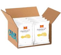San Carlo Rustica Patatine Ondulate e Croccanti, Senza Glutine (Gluten Free) 70g [BOX da 8 Confezioni]