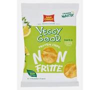 San Carlo Veggy Good Protein Chips Non Fritte al Limone e Timo, 65g, Confezione da 8 buste