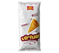 San Carlo Virtual Multipack Coni di Mais Croccanti, 6 Sacchetti da 22 g, Snack Salato Tostato e Leggermente Piccante, Senza Glutine, Senza Conservanti e Senza Coloranti 132g