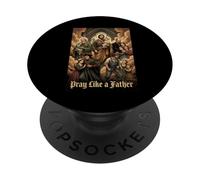 San cattolico prega come un padre religioso PopSockets PopGrip Adesivo