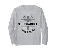 San Charbel Prega per Noi cattolico Santo maronita Maglia a Manica