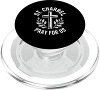 San Charbel Prega per noi Croce Maronita Cattolica Fede PopSockets PopGrip per MagSafe