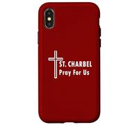 San Charbel prega per noi miracoli di guarigione cattolici Custodia per iPhone X/XS