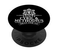 San Cirillo e Metodio Apostoli alla Croce Bizantina Slavi PopSockets PopGrip Adesivo