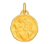 San Cristoforo - Medaglia oro giallo 750°/00, oro giallo