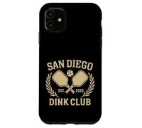 San Diego California Dink Pickleball Club Atletico Custodia per iPhone 11