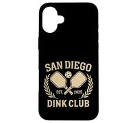 San Diego California Dink Pickleball Club Atletico Custodia per iPhone 16 Plus