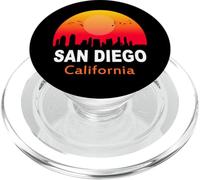 San Diego California State USA Vintage Sunset Retro City PopSockets PopGrip per MagSafe