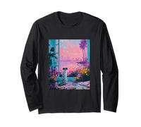 San Diego, Orizzonte, Dalmata, Cane, Tramonto, Opera d'Arte Maglia a Manica