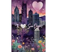 San Diego Travel Journal - Purple Edition | I Love San Diego California Notebook for Girls, Teens & Women | 120 Wide-Ruled Pages - Paperback