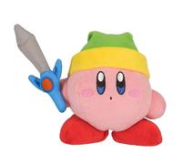 San-Ei Official Kirby Peluche con spada, 10 cm