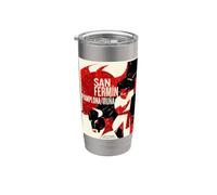 San Fermín "Corsa dei tori" Pamplona Bicchiere termico in acciaio inox doppia parete