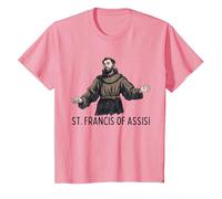 San Francesco Cattolico San Francesco d'Assisi Maglietta, Bambini, Rosa, 4 Anni