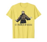 San Francesco Cattolico San Francesco d'Assisi Maglietta, Uomo, Limone, L
