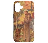San Francesco d'Assisi Arte Patrono degli Animali Cattolico Custodia per iPhone 16