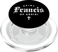 San Francesco d'Assisi Cattolica Cattolica Cresima Santo Minimalista PopSockets PopGrip per MagSafe