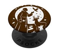 San Francesco d'Assisi Patrono Cattolico degli Animali PopSockets PopGrip Adesivo