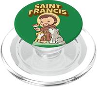 San Francesco d'Assisi Patrono degli Animali Cattolici Bambini PopSockets PopGrip per MagSafe