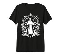 San Francesco d'Assisi Patrono degli Animali Uccelli Cattolici Maglietta Premium