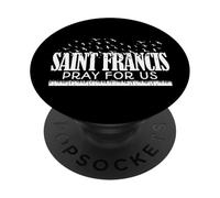 San Francesco d'Assisi Santi Cattolici Ecologia Uccelli Animali PopSockets PopGrip Adesivo