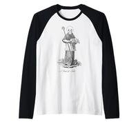 San Francesco di Sales Cattolico Patrono Santo di Scrittori Vintage Maglia con Maniche Raglan